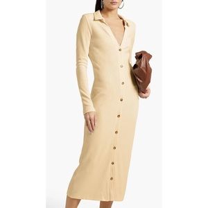 NWT Walter Baker Helena ribbed knit midi dress